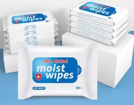 75 % Wet Antibacterial Cleaning Wipes (2 Pcs) 
