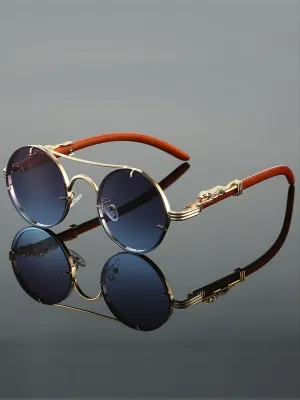 Retro Round Metal Sunglasses