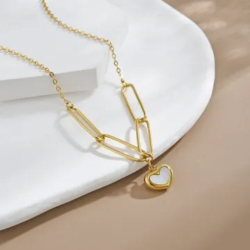 Gold Plated Anti Tarnish Heart Themed Pendant  Necklace 