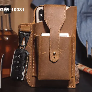 Genuine Leather tactics Belt Bag