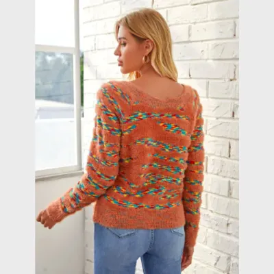 SHEIN Space Dye Twist Front Jumper (M)