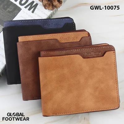 MenBense men's frosted high quality pu wallet