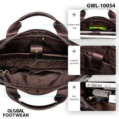 Men's Briefcase Top Layer Cowhide Bag