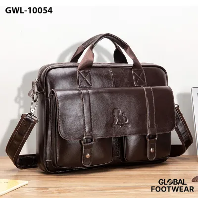 Men's Briefcase Top Layer Cowhide Bag