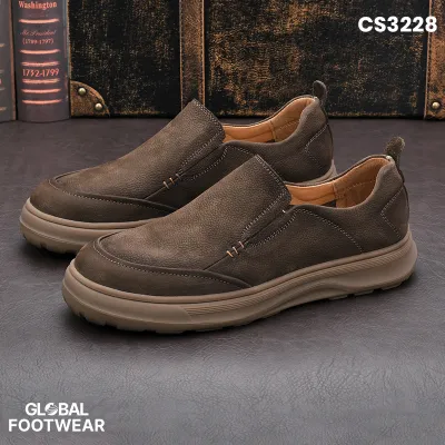 Cowhide Thick soled Men's Casual Shoes