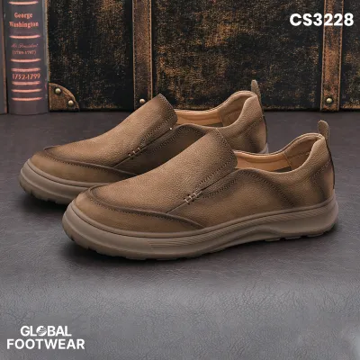 Cowhide Thick soled Men's Casual Shoes