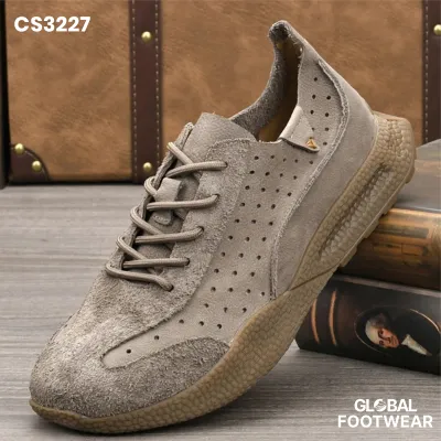 Cowhide light men's breathable shoes