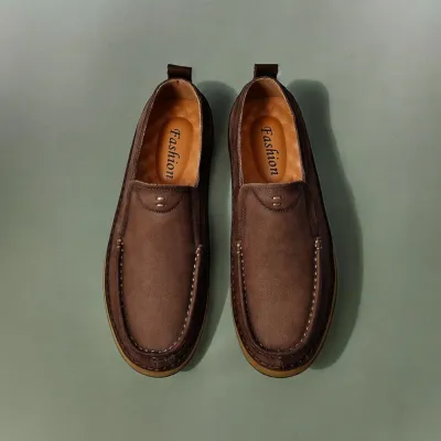 Genuine Leather Slip on Casual Shoes