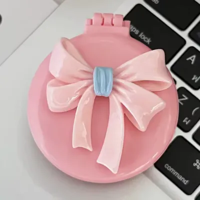 Portable Mini Folding  Comb With Mirror
