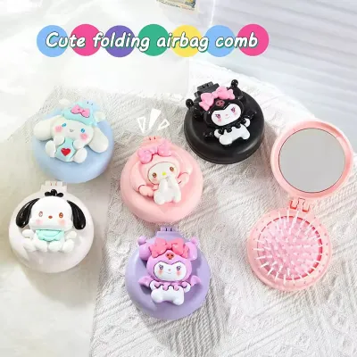 Cute Sanrio Compact Mirror with Comb
