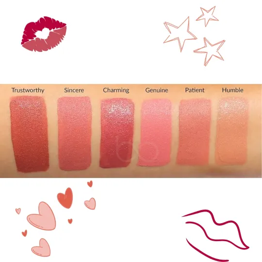 The Balm Meet Matt(e) Hughes NUDE Set (6 mini lipstick set)